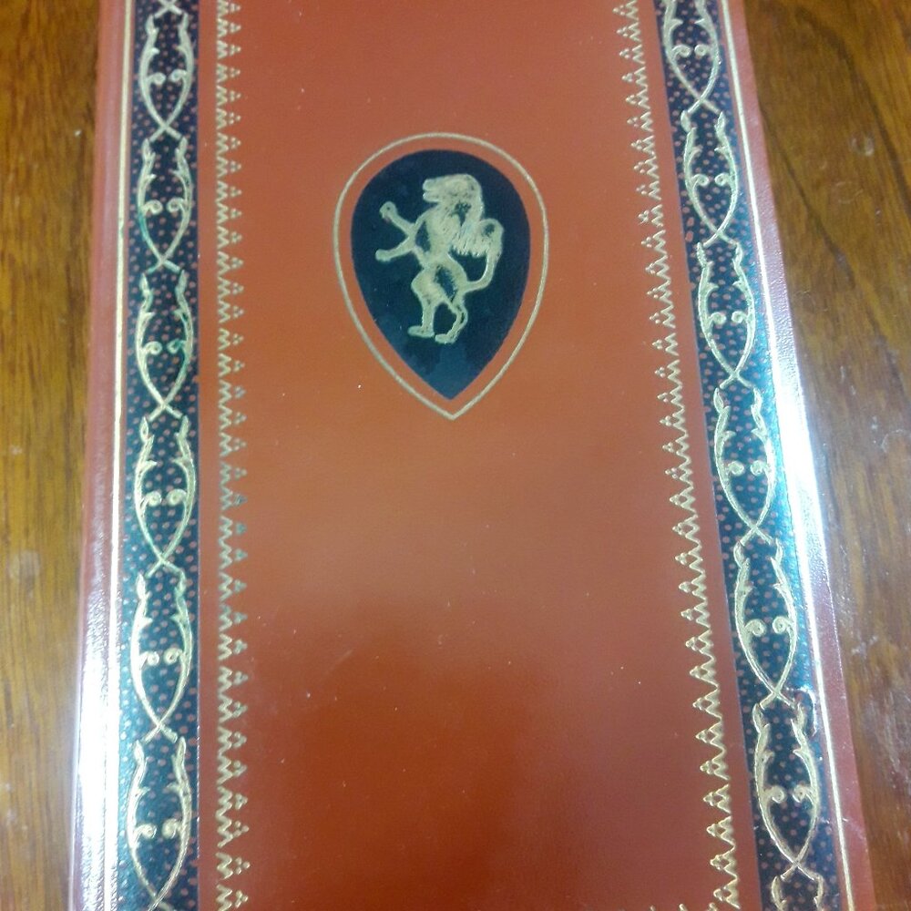 Vintage Leather Planner Daily Organizer Diary Address Book Embossed Lion 50s